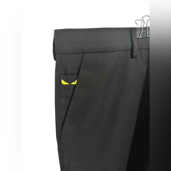Fendi black trousers size 56